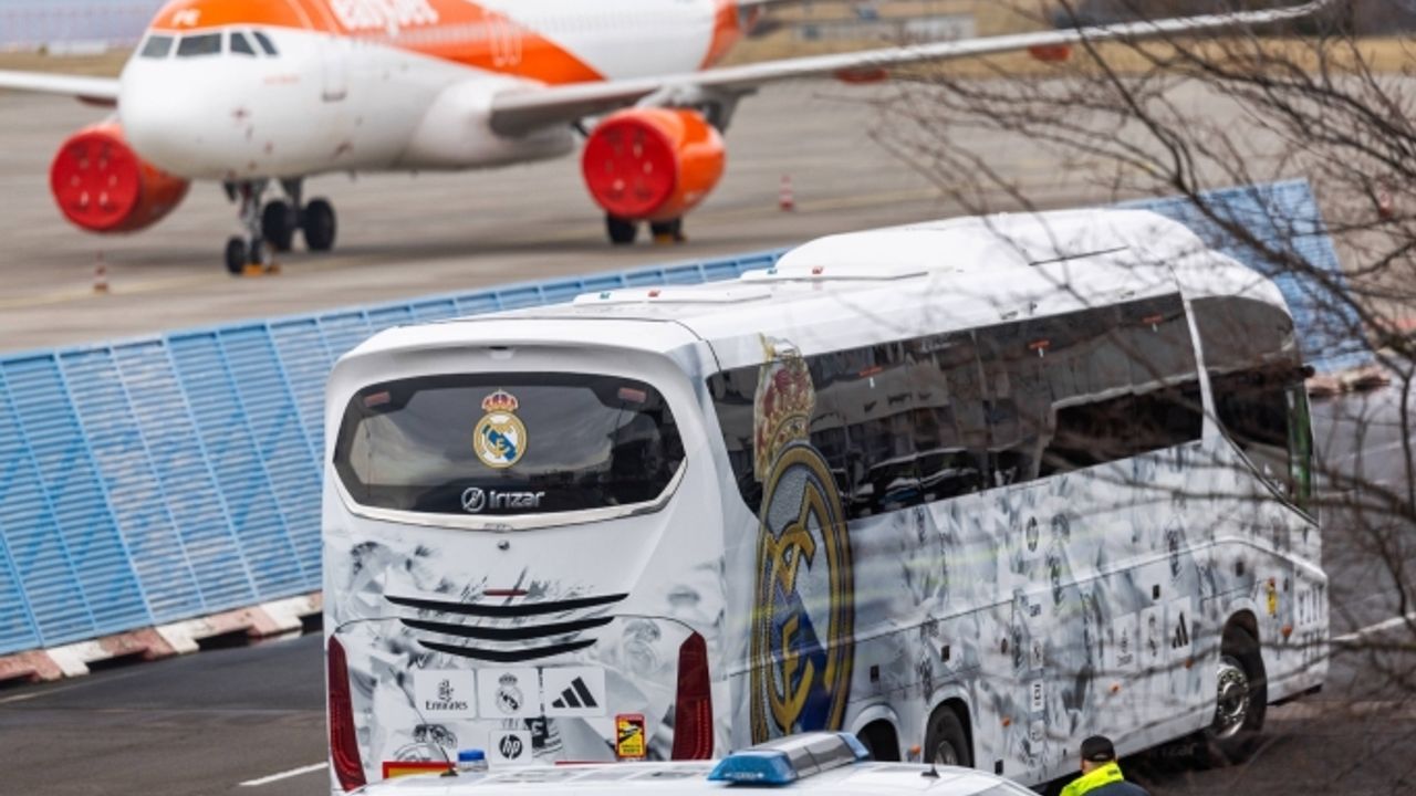 Real Madrid takım otobüsü kaza yaptı!