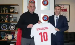 Gençlerbirliği Başkanı Arda Çakmak’tan TFF Başkanı Hacıosmanoğlu’na Ziyaret