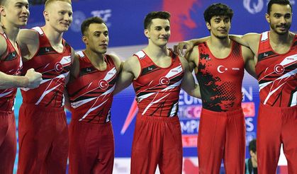 Cimnastik Erkek Milli Takımı, Avrupa Şampiyonası'nda gümüş madalya kazandı