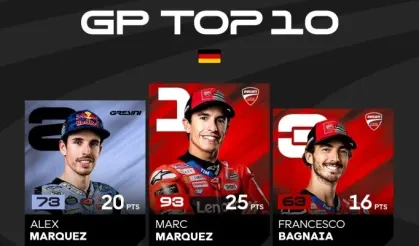 MotoGP Almanya Grand Prix'sinde zafer Marc Marquez'in
