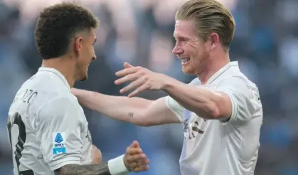 De Bruyne golünü attı: Napoli 2 golle kazandı