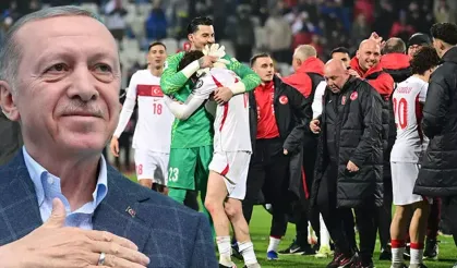 Cumhurbaşkanı Erdoğan’dan A Milli Takım’a Tebrik Mesajı