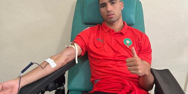 Fas Milli Takımı oyuncuları deprem sonrası kan bağışı yaptı