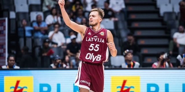 Zagars büyük oynadı: Letonya, Litvanya'yı hezimete uğrattı