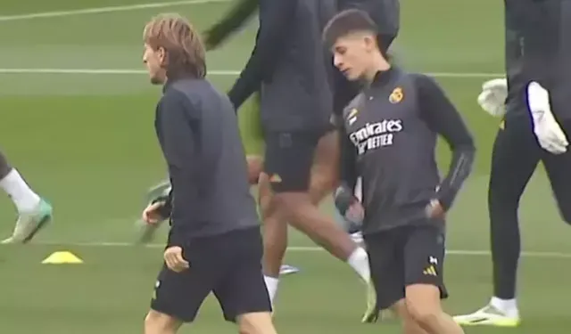 Modric ve Arda Güler birlikte çalıştı