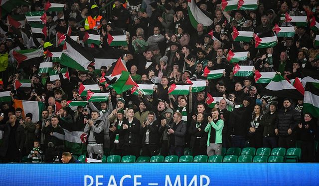 Filistin'e destek veren Celtic'e para cezası verildi