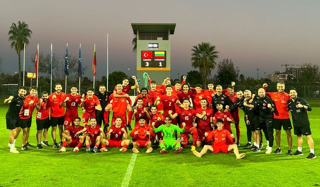 19 Yaş Altı Milli Futbol Takımı, Litvanya'yı 3-1 yendi