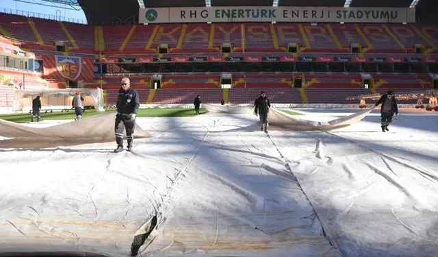 Kayserispor-Fenerbahçe maçının oynanacağı stadyum hazır hale getirildi