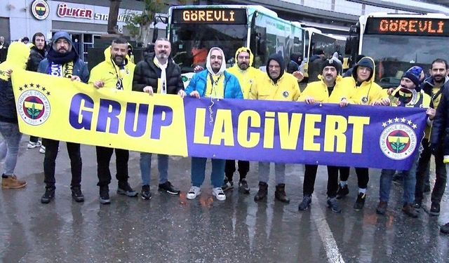 Fenerbahçe taraftarları derbiye gidiyor: Arbede yaşandı!