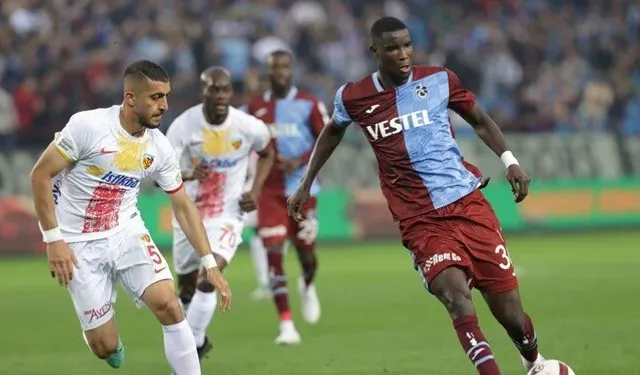 Kayserispor deplasmanda Trabzonspor'u tek golle geçti