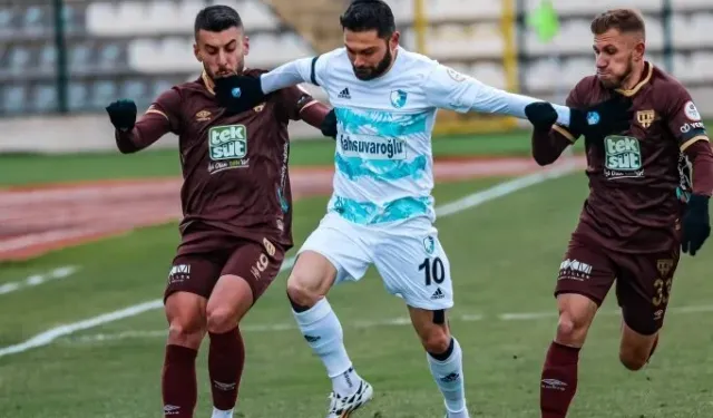 Teksüt Bandırmaspor - Erzurumspor FK maçında gol sesi çıkmadı