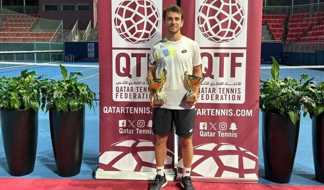 Milli tenisçi Ergi Kırkın Katar'da duble yaptı