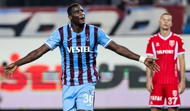 Trabzonspor'da Onuachu şoku: Golü atıp çıkmak zorunda kaldı