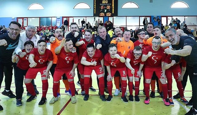 Down Sendromlu Futsal Milli Takımı finalde