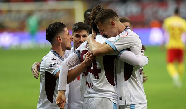 Trabzonspor deplasmanda 3 puanı aldı