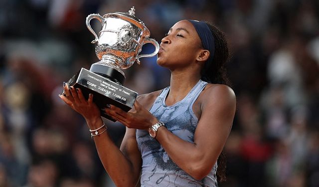 Roland Garros'ta tek kadınlarda zafer Coco Gauff'un!