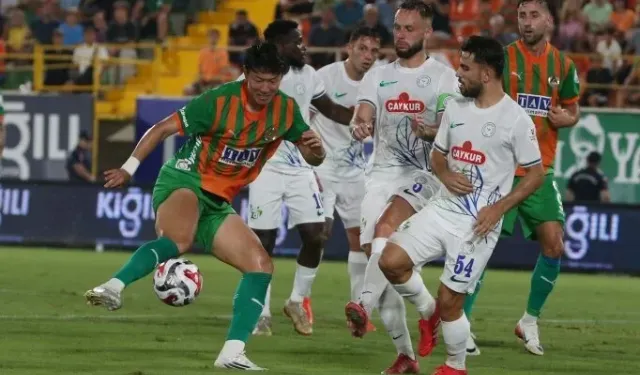 Alanyaspor - Rizespor maçında puanlar paylaşıldı