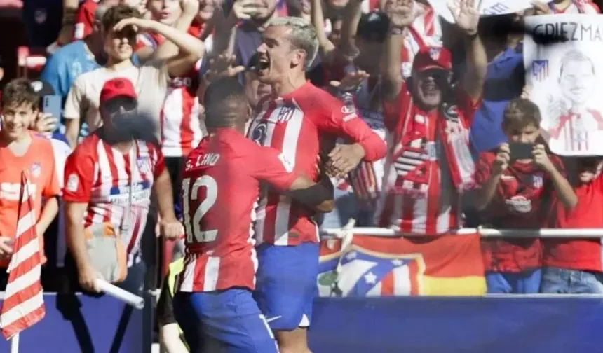 Atletico Madrid, 89'da Griezmann ile güldü!