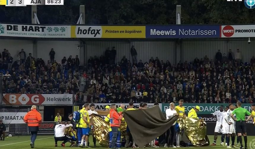 RKC Waalwijk-Ajax maçı tatil edildi: Kalecinin durumu endişeyle bekleniyor