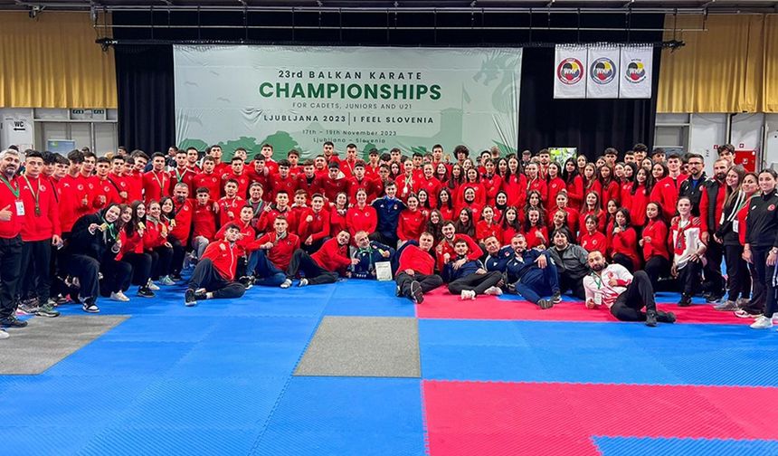 Karatede Balkan şampiyonu Türkiye oldu