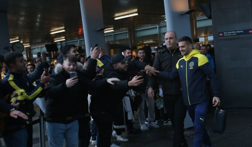 Fenerbahçe, Nordsjaelland maçı için Danimarka'ya geldi