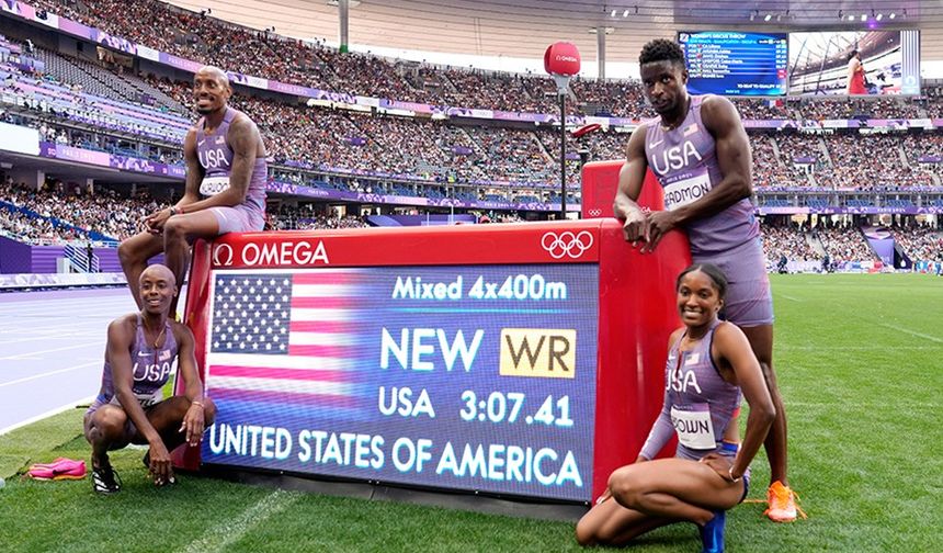 ABD'den rekor: 4x400 karışık bayrak yarışında dünya rekoru kırıldı