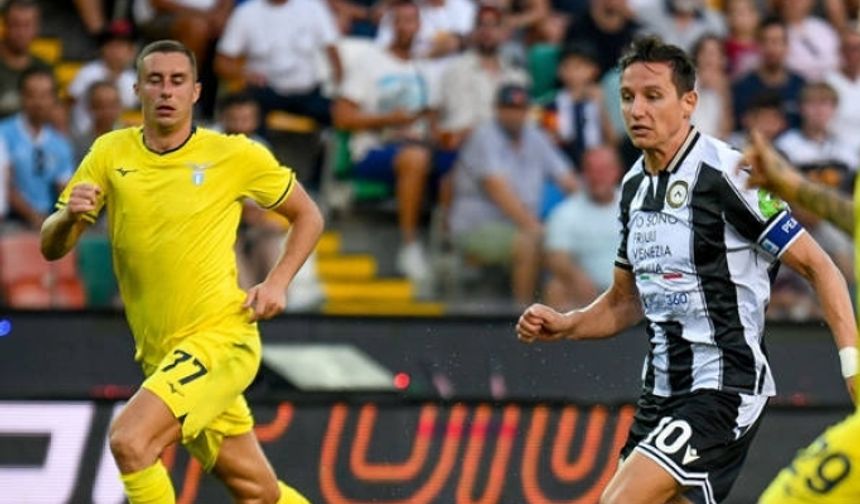 Lazio, 10 kişi kalan Udinese'ye yenilmekten kurtulamadı!