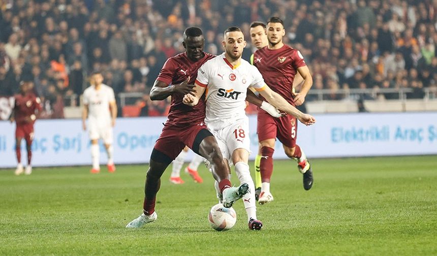 Galatasaray, Hatay deplasmanında gülemedi