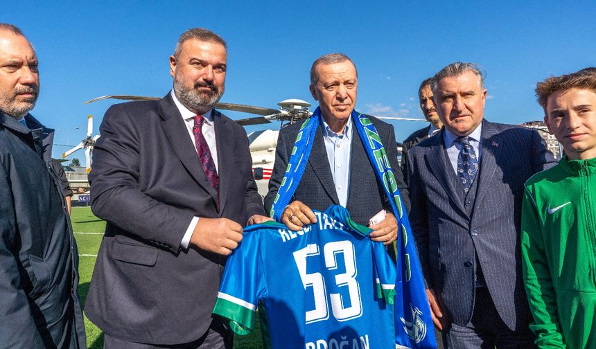 Cumhurbaşkanı Erdoğan’dan Rizespor Ziyareti
