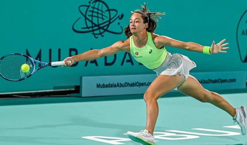 Zeynep Sönmez, Abu Dabi Açık Tenis Turnuvası’na son 32 turunda veda etti