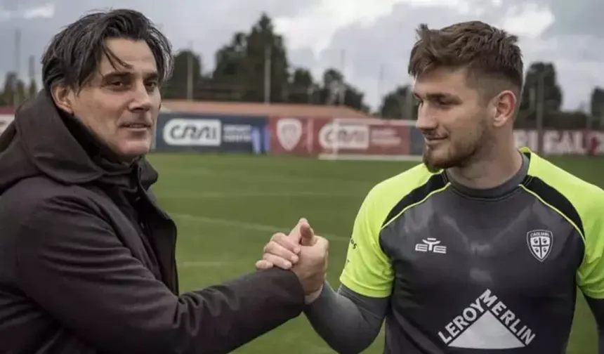Vincenzo Montella, Semih Kılıçsoy’un Forma Giydiği Cagliari’yi Ziyaret Etti