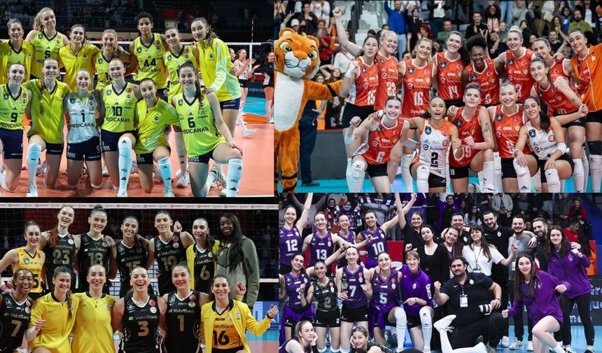 Voleybol Tarihinde Bir İlk: 4 Türk Takımı Çeyrek Finalde!