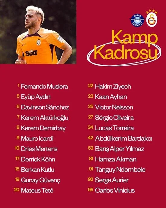 Galatasaray Kadro-1