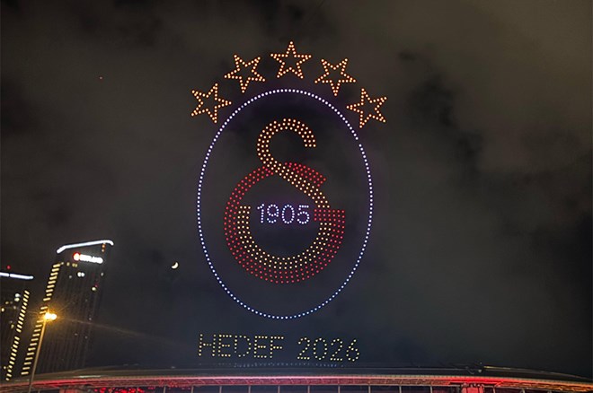 Alatasaray'ın Şampiyonluk Kutlamaları Drone Şovla